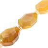 Electroplated Natural Agate Beads Strands G-L604-B01-01A-2