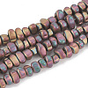Electroplate Non-magnetic Synthetic Hematite Beads Strands G-T061-103F-1