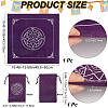 Star Pattern Square Velvet Tarot Tablecloth for Divination AJEW-WH0470-82C-2