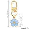 Alloy Enamel Sakura Pendant Decorations HJEW-YW00019-01-3