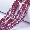 Electroplate Glass Beads Strands EGLA-A034-T1mm-A02-1