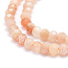 Natural Sunstone Beads Strands G-E569-H11-3