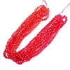 Baking Paint Transparent Glass Beads Strands DGLA-A035-T8mm-A02-2