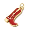 Brass Enamel Pendants KK-A296-51G-01-2