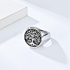 Retro Stainless Steel Tree of Life Finger Ring FIND-PW0020-06A-AS-3