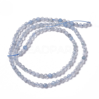 Natural Aquamarine Beads Strands G-F596-26-2mm-1