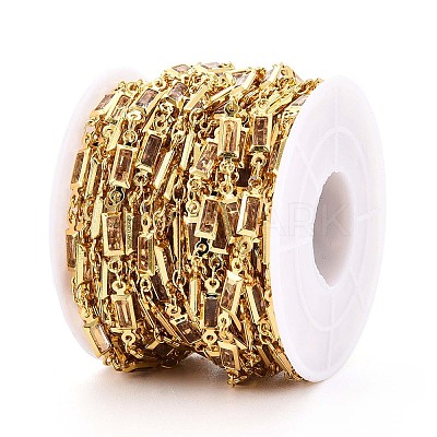 Brass Rectangle Link Chains CHC-N023-03A-G-1