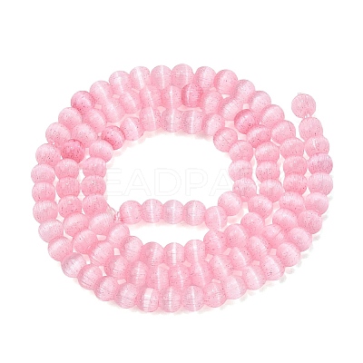 Glass Imitation Cat Eye Beads Strands GLAA-N075-01A-07-1