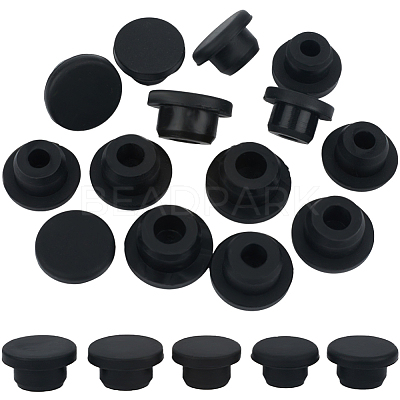 20Pcs 5 Style Silicone Hole Plugs AJEW-GF0008-06C-1