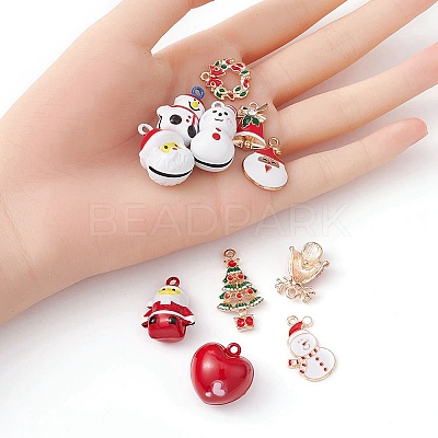 Christmas Theme Pendant Jewelry Making Finding Kit FIND-YW0007-38-1