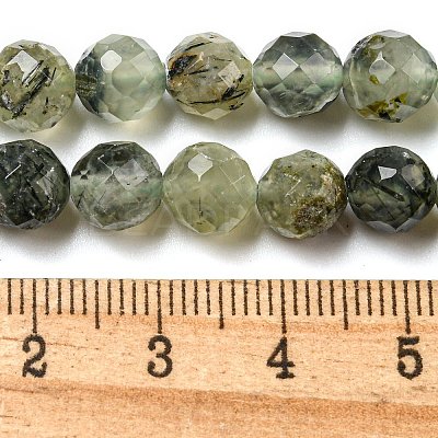 Natural Prehnite Beads Strands X-G-G457-8mm-03F-01-1