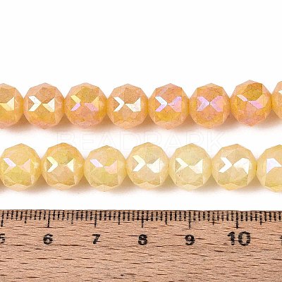 Anti-Tarnish Electroplate Glass Beads Strands GLAA-N064-10mm-11-1