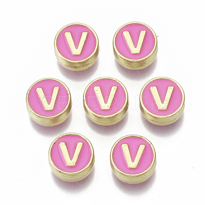Alloy Enamel Beads ENAM-S122-028V-NR-1