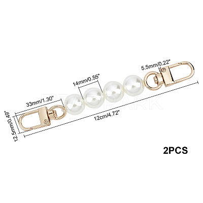 WADORN 2Pcs ABS Bag Extender Chains 