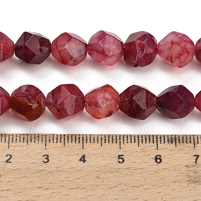 Natural Agate(Dyed & Heated) Beads Strands G-K425-B05-01-1
