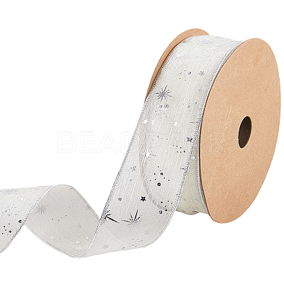 20 Yards Polyester Printed Grosgrain Ribbon OCOR-WH20005-32B-01-1