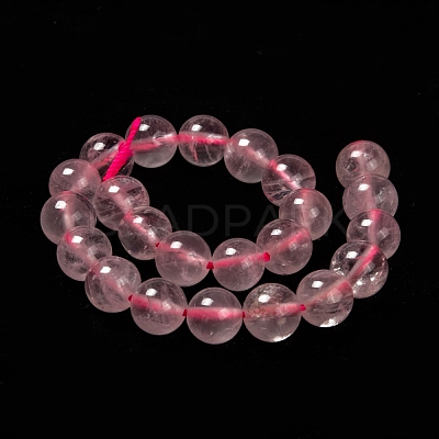 Natural Rose Quartz Beads Strands G-C076-8mm-3-1