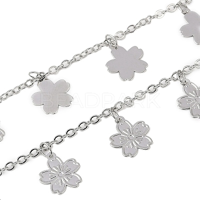 Handmade Brass Flower Chains CHC-Z001-13P-1