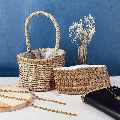 Plastic Beaded Trim Garland Strand FIND-WH0056-89-1