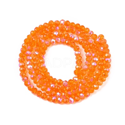 Electroplate Glass Beads Strands EGLA-A044-T2mm-L25-1