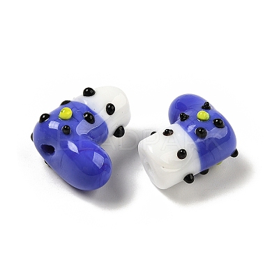 Handmade Lampwork Bumpy Beads Strands LAMP-U001-01F-1-1