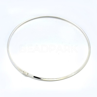 Brass Choker Collar Necklace Making BJEW-F132-02-1