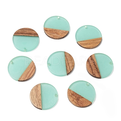 Resin & Wood Pendants X-RESI-S358-02B-03-1