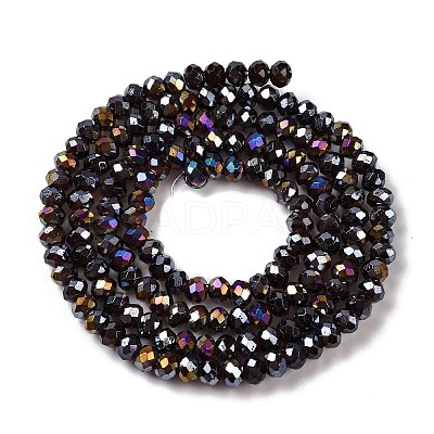 Baking Electroplate Glass Beads Strands DGLA-A039-J4mm-B20-1