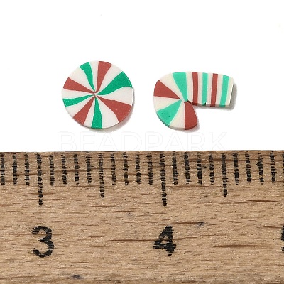 Christmas Theme Handmade Polymer Clay Cabochons X-CLAY-F005-03-1