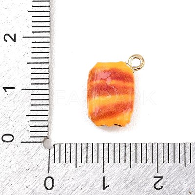 Bread Alloy Enamel Charms ENAM-P264-01C-G-1