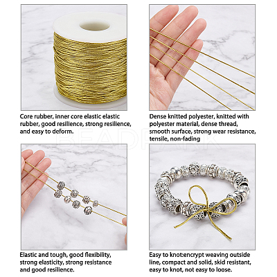Golden Silk Elastic Thread EW-WH0003-10A-02-1