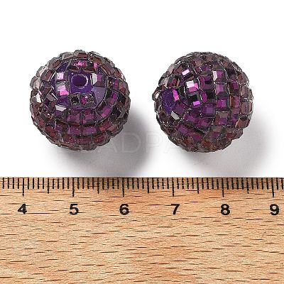 Acrylic Rhinestone Beads OACR-D307-01G-20mm-1