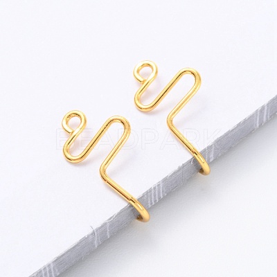 Brass Nose Rings AJEW-F053-23G-1