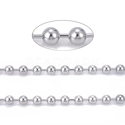304 Stainless Steel Ball Chains CHS-F009-01I-P-1