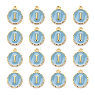 Golden Plated Alloy Enamel Charms ENAM-S118-04I-1