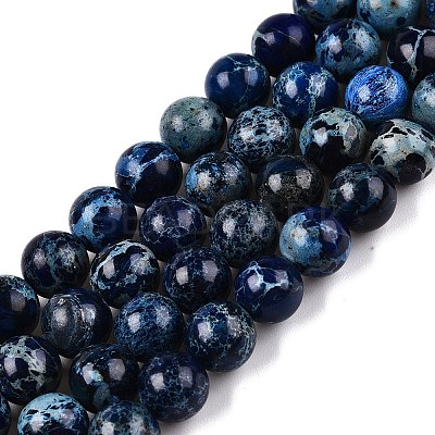Natural Imperial Jasper Beads Strands G-N342-63A-1