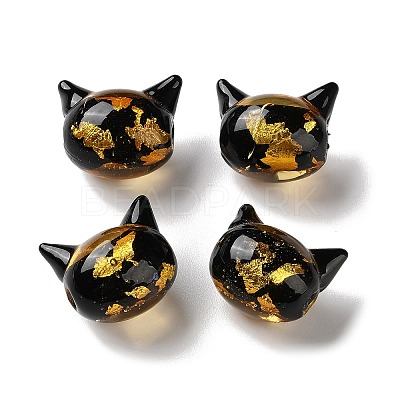 Handmade Foil Glass Beads LAMP-D005-01A-1
