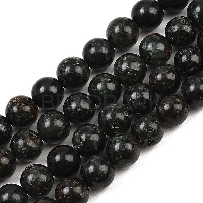 Natural Seraphinite Beads Strands G-H337-A03-04-1
