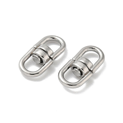 304 Stainless Steel Double Eye Swivel Clasps STAS-L300-011A-P-1