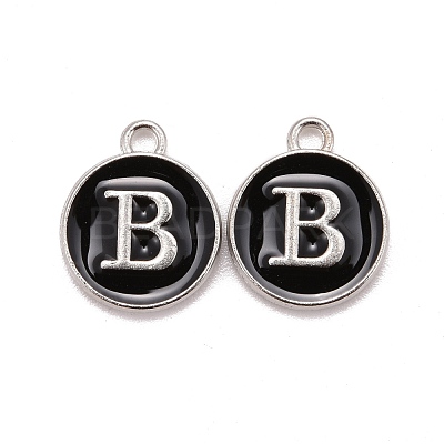 Platinum Plated Alloy Charms ENAM-S118-02B-P-1