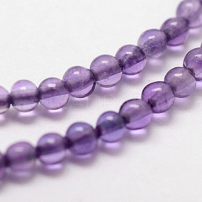 Natural Amethyst Beads Strands X-G-N0215-03-2mm-1