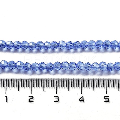 Electroplate Transparent Glass Beads Strands EGLA-A035-T3mm-A14-1