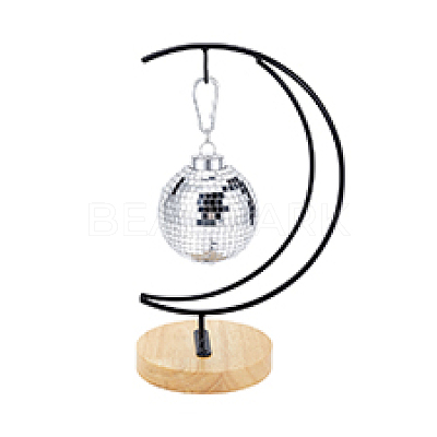 Iron with Wood Display Stands ODIS-WH0080-28A-1