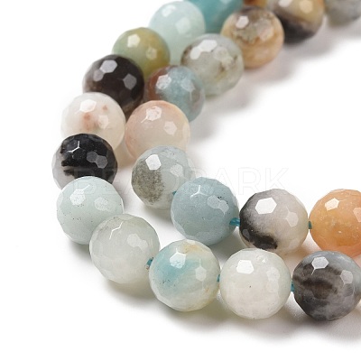 Natural Flower Amazonite Beads Strands G-E571-26B-1