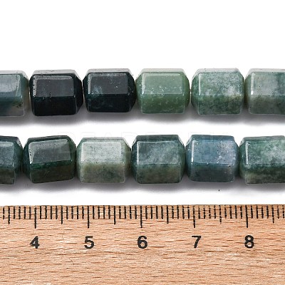 Natural Moss Agate Beads Strands G-R015-A01-1