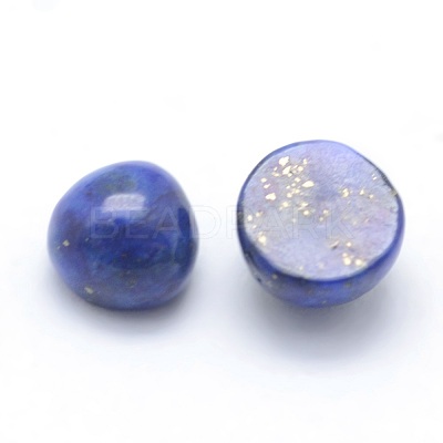 Natural Lapis Lazuli Cabochons G-P393-R11-4mm-1