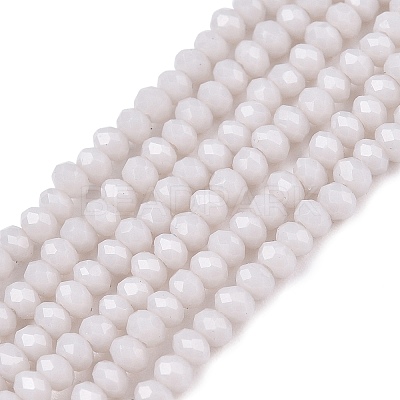 Opaque Solid Color Imitation Jade Glass Beads Strands EGLA-A044-P1mm-D19-1