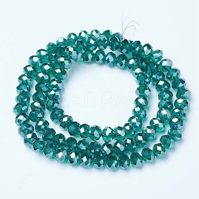 Electroplate Glass Beads Strands EGLA-A034-T8mm-A18-1