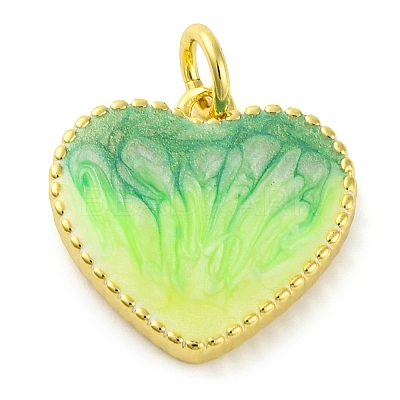 Brass Enamel Pendants KK-S401-17G-E-1