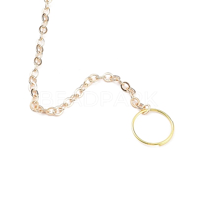 Brass Big Pendant Decorations HJEW-M005-01G-01-1